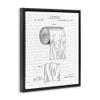 Stupell Industries 'Vintage Toilet Paper Roll Patent', Floating Frame Canvas Art, Black, 25 x 31 Inches, Easy to Hang and Sturdy, Made in USA, by Lettered and Lined view 2