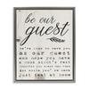 Stupell Industries Be Our Guest Poem Cursive, Design by Daphne Polselli view 1