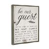 Stupell Industries Be Our Guest Poem Cursive, Design by Daphne Polselli view 2