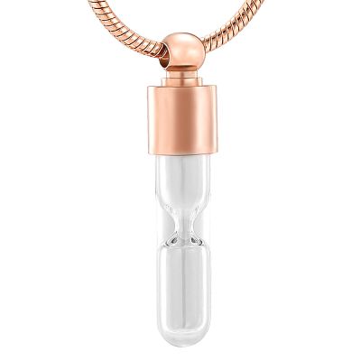 SHEIL Hourglass Cremation Necklace for Loved One/Pet Ashes - Keeping Memory Stainless Steel Keepsake Urn Jewelry Pendant,4