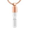 SHEIL Hourglass Cremation Necklace for Loved One/Pet Ashes - Keeping Memory Stainless Steel Keepsake Urn Jewelry Pendant,4 view 1