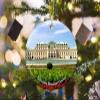 Austria Belvedere Museum Vienna Christmas Ornaments for Tree Ceramic Pendant Double Sided Ornament Decor Xmas Gifts Porcelain Travel Souvenirs view 2