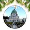 Canada Mount Royal Park Montreal Christmas Ornaments for Tree Ceramic Pendant Double Sided Ornament Decor Xmas Gifts Porcelain Travel Souvenirs view 1