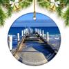 Providenciales Turks and Caicos Christmas Ornaments for Tree Ceramic Pendant Double Sided Ornament Decor Xmas Gifts Porcelain Travel Souvenirs view 1