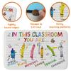 Classroom Rugs School Rugs for Kids We are A Box of Crayons Foldable Elementary Large Floor Carpet Kids Room Girls Playmat School Carpet, Playroom Mat Large Children view 4