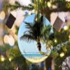 Bavaro Beach Punta Cana Dominica Christmas Ornaments for Tree Ceramic Pendant Double Sided Ornament Decor Xmas Gifts Porcelain Travel Souvenirs view 2