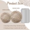 6pcs 3.94" Christmas Ball Ornaments Glitter Shatterproof Christmas Tree Ornaments Sequin Xmas Hanging Balls Decorations for Wedding Party Holiday(Champagne Gold, 6pc-10cm) view 2