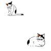  Anbo Tenugui Hand Towel, MIKENEKO, Calico cat, 100% Cotton, Made in Japan, 13.8 x 39.4 inches view 2