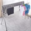 Clothes Drying Rack Folding Indoor, Hanger Rack Stand Heavy Duty, Adjustable and Foldable Laundry Rack, Stainless Steel Garment Rack, Length Adjustable Saves Space, for Indoor Outdoor ( 150cm/59in) view 2