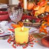 MSUIINT 6 Pcs Orange Berries Candle Rings, Christmas Votives Candle Holder Rings with Orange Berry Decor, Artificial Holly Berry Stem Wreath Rings for Halloween Thanksgiving Home Pillars view 3