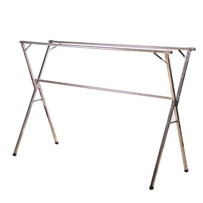 Clothes Drying Rack Folding Indoor, Hanger Rack Stand Heavy Duty, Adjustable and Foldable Laundry Rack, Stainless Steel Garment Rack, Length Adjustable Saves Space, for Indoor Outdoor ( 200cm/79in)