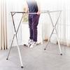Clothes Drying Rack Folding Indoor, Hanger Rack Stand Heavy Duty, Adjustable and Foldable Laundry Rack, Stainless Steel Garment Rack, Length Adjustable Saves Space, for Indoor Outdoor ( 200cm/79in) view 3
