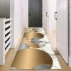 Modern Grey and Gold Narrow Runner Rug for Hall/Corridor/Kitchen/Bedroom/Living Room/Entryway/Stair, Home Decoration Hallways Carpet Runners (Size : 2 ft x 14.8 ft) view 4