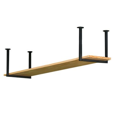 Hanging Floating Shelf, Industrial Ceiling Mount Single Layer Rack, Hanging Storage Rack for Restaurant and Bar - Length 60/80/100/120/150cm. 5 Sizes (Size : 60x30x30cm)