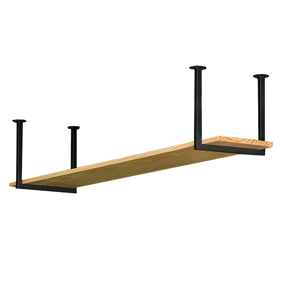 Hanging Floating Shelf, Industrial Ceiling Mount Single Layer Rack, Hanging Storage Rack for Restaurant and Bar - Length 60/80/100/120/150cm. 5 Sizes (Size : 60x30x30cm)