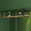 Hanging Floating Shelf, Industrial Ceiling Mount Single Layer Rack, Hanging Storage Rack for Restaurant and Bar - Length 60/80/100/120/150cm. 5 Sizes (Size : 60x30x30cm) view 3