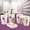 Bathroom Accessory Set Bathroom Accessory Set Ceramic Toothbrush Holder Lotion Bottle Soap Dish Bath Mouth Cup Five-Piece Set Suitable for Hotel Bathroom view 4