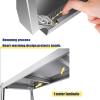Hanging Floating Shelf, 304 Stainless Steel European Ceiling Hanger, Ceiling Mounted Storage Shelffor Bar, Restaurant, Hanging Decorative Stand, 6 Sizes (Size : 90 * 35 * 80cm) view 4