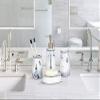 Bathroom Accessories Set 4 Piece Ceramic Bathroom Set Soap Dispenser Toothbrush Holder Tumbler Soap Dish for Hotel Bathroom view 2