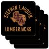 Stephen F. Austin State University Lumberjacks Low Profile Novelty Cork Coaster Set view 1