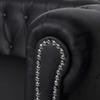 3-Seater Sofa,Comfy Couch,Office Couch,Rivet Sofa,Reception Sofa,Couches for Living Room,for Apartments,Studios,Office, Living Room,and Family Rooms,Black,Artificial Leather view 4