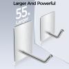 TONHTCAT Adhesive Hooks Heavy Duty, Long Stainless Steel Self Adhesive Wall Hook, Sticky Towel Hangers for Kitchen Bathroom, Waterproof Stick on Door Hooks for Hanging Key Hat Coat view 2