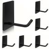 TONHTCAT Adhesive Hooks Heavy Duty, Long Self Adhesive Wall Hook, Sticky Towel Hangers for Kitchen Bathroom, Waterproof Stick on Door Hooks for Hanging Key Hat Coat view 1