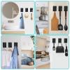 TONHTCAT Adhesive Hooks Heavy Duty, Long Self Adhesive Wall Hook, Sticky Towel Hangers for Kitchen Bathroom, Waterproof Stick on Door Hooks for Hanging Key Hat Coat view 4