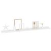 KTHLBRH Wall Shelves 2 pcs,Wall Mounted Shelf,Suspended Wall Shelf,Wall Storage Shelves,for Wall Decor Living Room, Bedroom High Gloss White 39.4"x3.5"x1.2" view 3