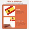100pcs Spanish Flag on Stick Cake Flag Stick Russia Flag Competitions Hand Spanish Topper Picks Football Toothpick Flags Spain Flag Topper Cocktail Skewer Bamboo Stick Wooden Small view 3