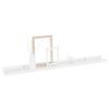 KTHLBRH Wall Shelves 4 pcs,Wall Mounted Shelf,Suspended Wall Shelf,Wall Storage Shelves,for Wall Decor Living Room, Bedroom High Gloss White 31.5"x3.5"x1.2" view 4