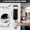 16 oz Metal Can Crusher, Heavy-Duty Wall-Mounted Smasher for Aluminum Seltzer, Soda, Beer Cans and Bottles for Recycling, Gadgets for Home (Black) view 2