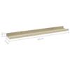 KTHLBRH Wall Shelves 2 pcs,Floating Shelves, Display Ledge, for Storage, Bedroom Living Room Bathroom Kitchen Office and More White and Sonoma Oak 23.6"x3.5"x1.2" view 2