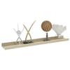 KTHLBRH Wall Shelves 2 pcs,Floating Shelves, Display Ledge, for Storage, Bedroom Living Room Bathroom Kitchen Office and More White and Sonoma Oak 23.6"x3.5"x1.2" view 4