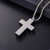 SHEIL Cross Stainless Steel Memorial Necklace for Ashes Keepsake Cremation Urn Jewelry for Women Men - Memorial Ash Keepsake,1 view 3