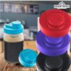Wide Mouth Mason Jar Lids and 2 Quart Filter for Cold Brew Coffee - 4-pack American-made No-Leak Lids and Quality Stainless Steel Filter view 2