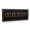 Sense Canvas Personalized Anniversary Date Stone Custom Sign Canvas Art Wedding - Home Decor Wall Art Print Poster Painting Large 40x16 / 1.5" view 1