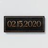 Sense Canvas Personalized Anniversary Date Stone Custom Sign Canvas Art Wedding - Home Decor Wall Art Print Poster Painting Large 40x16 / 1.5" view 4