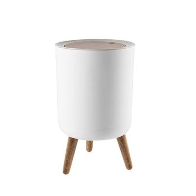 TOMYEUS Dustbin Kitchen Trash Can, 7Liter/1.8 Gallon Garbage Can, One-Press Top Trash Can with Lid Waste Basket, Modern Trash Cans for Kitchen Bathroom Bedroom Kitchen Bin