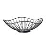 KDLK Fruit Bowl for Kitchen Counter Fruit Basket Creative Iron Fruit Bowl Countertop Storage Basket for Snacks Fruit Vegetables Kitchen Decorative Dish (Color : Black) view 1