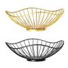 KDLK Fruit Bowl for Kitchen Counter Fruit Basket Creative Iron Fruit Bowl Countertop Storage Basket for Snacks Fruit Vegetables Kitchen Decorative Dish (Color : Black) view 3