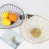 KDLK Fruit Bowl for Kitchen Counter Fruit Basket Creative Iron Fruit Bowl Countertop Storage Basket for Snacks Fruit Vegetables Kitchen Decorative Dish (Color : Black) view 4