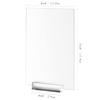 10 Pack Frosted Acrylic Sign with Stand-5x7 Inch Blank Rectangular Acrylic Signs with Holder, DIY Acrylic Sign Blank for Wedding Acrylic Table Numbers view 2