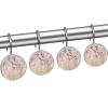 LORVIES Cherry on a Wood Shower Curtain Hooks Set of 12, Stainless Steel Shower Hooks Decorative Hanger Rings Rust Resistant for Bathroom Kids Room Fashion Home Decor view 2