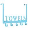 Kuhome Over The Door Towel Holder - Hooks & Rack for Bathroom, Robe & Beach Towels (Blue) view 1