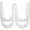 Dingion 59 Feet Mardi Gras Tinsel Garland Metallic Twist Garland Shiny Hanging Ornaments for Carnival Tree Party Supplies Indoor and Outdoor Decoration(Shinny,White) view 1