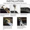 70cm Shampoo Bed Faucet Shampoo Bed Chair Faucet, 120cm Hose Shampoo Bed Shower Head Shampoo Hot and Cold Mixing Valve, Shampoo Faucet Fits Most Shampoo Bowl Or Backwash Unit, Hair Salon Accessories view 2