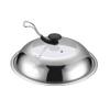 1pc Stainless Steel Pot Lid Food Covers Universal Pot Lid Fresh-keeping Stainless Steel Vertical Cooking Tool Pans s Anti-scald view 1