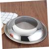 1pc Stainless Steel Pot Lid Food Covers Universal Pot Lid Fresh-keeping Stainless Steel Vertical Cooking Tool Pans s Anti-scald view 3