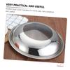 1pc Stainless Steel Pot Lid Food Covers Universal Pot Lid Fresh-keeping Stainless Steel Vertical Cooking Tool Pans s Anti-scald view 4